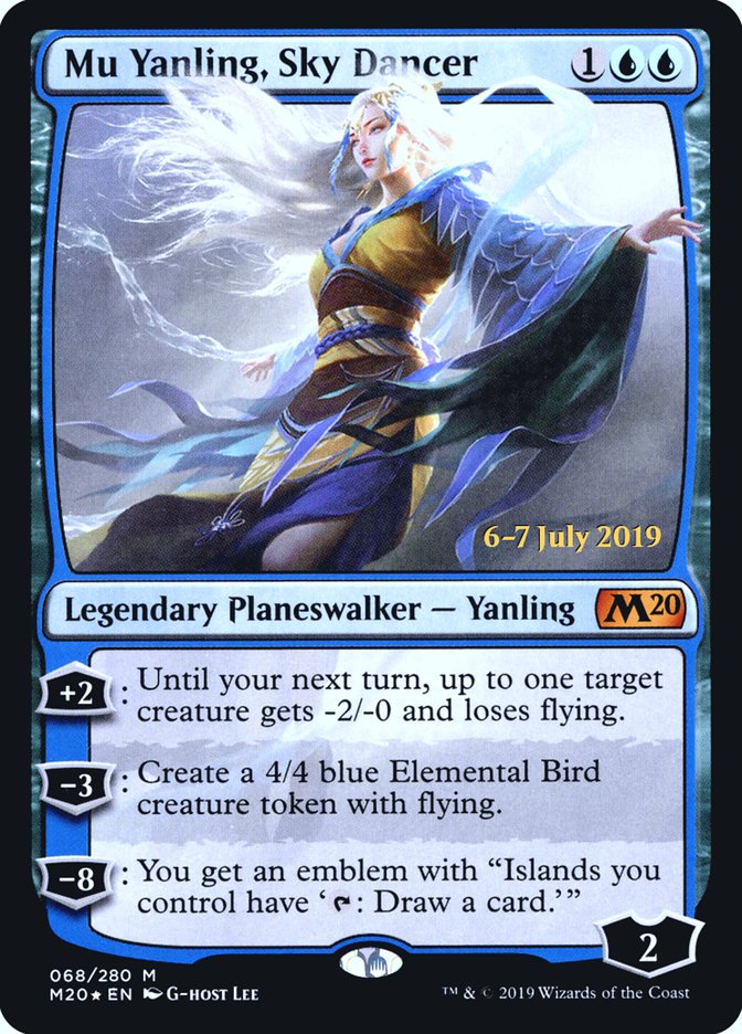 Mu Yanling, Sky Dancer  [Core Set 2020 Prerelease Promos] | Tabernacle Games