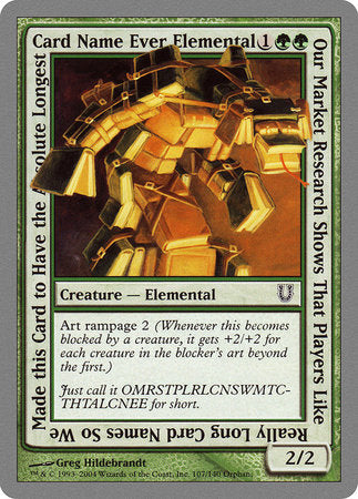 Our Market Research Shows That Players Like Really Long Card Names.... [Unhinged] | Tabernacle Games