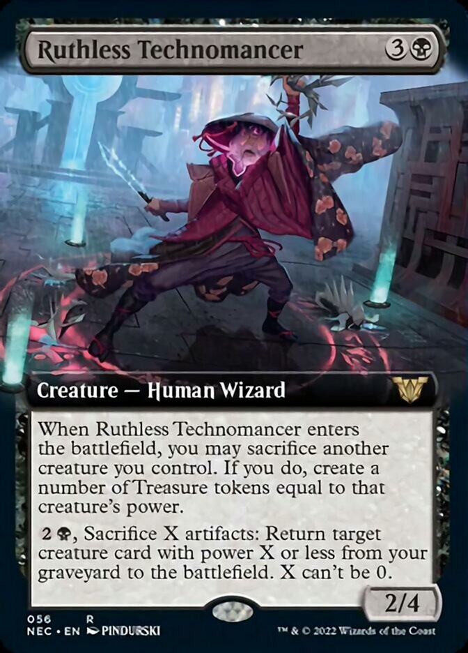 Ruthless Technomancer (Extended) [Kamigawa: Neon Dynasty Commander] | Tabernacle Games