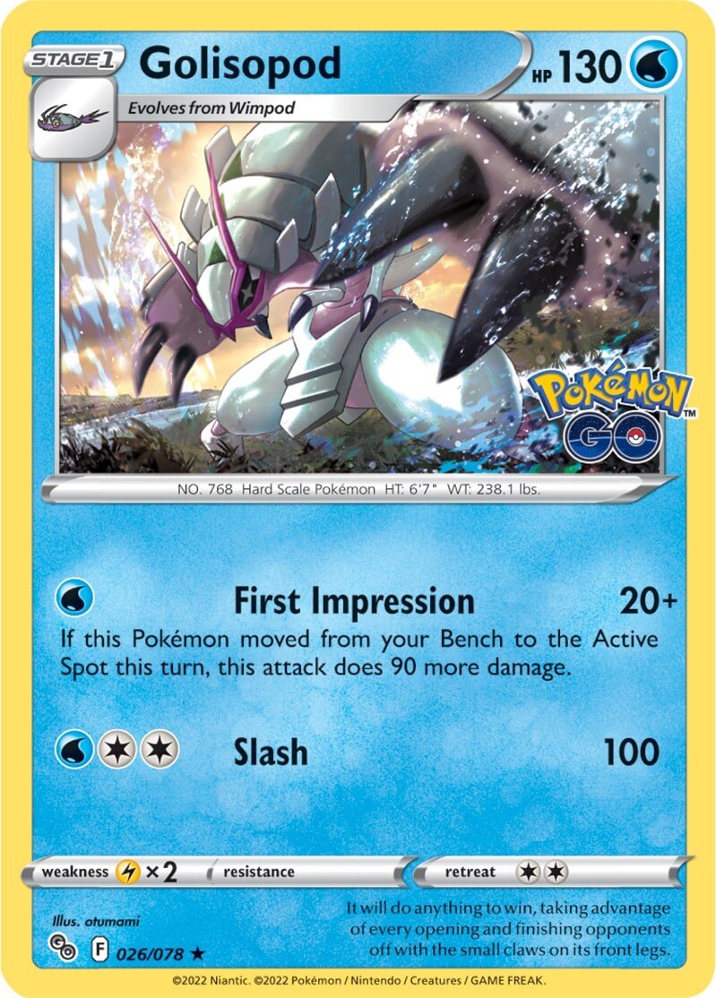 Golisopod (026/078) [Pokémon GO] | Tabernacle Games