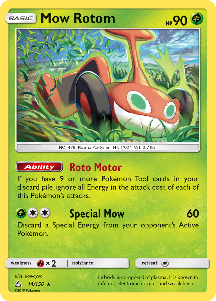 Mow Rotom (14/156) [Sun & Moon: Ultra Prism] | Tabernacle Games