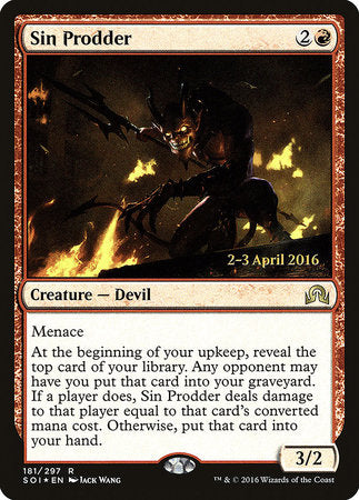 Sin Prodder [Shadows over Innistrad Promos] | Tabernacle Games