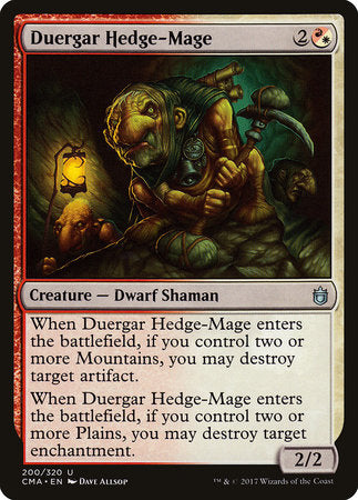 Duergar Hedge-Mage [Commander Anthology] | Tabernacle Games