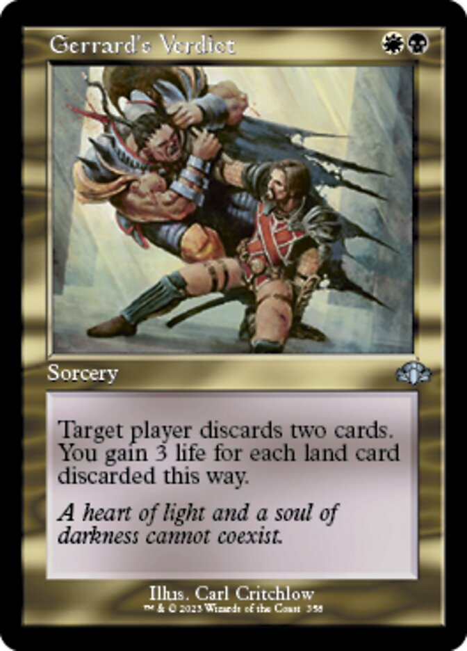 Gerrard's Verdict (Retro) [Dominaria Remastered] | Tabernacle Games