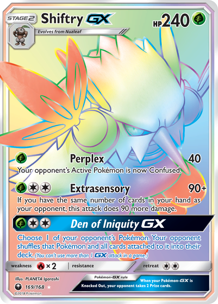 Shiftry GX (169/168) [Sun & Moon: Celestial Storm] | Tabernacle Games