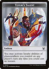 Elemental (02) // Teferi's Talent Emblem Double-Sided Token [March of the Machine Commander Tokens] | Tabernacle Games
