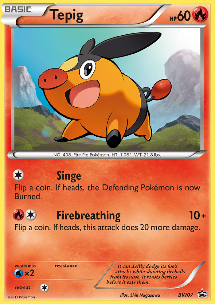 Tepig (BW07) [Black & White: Black Star Promos] | Tabernacle Games