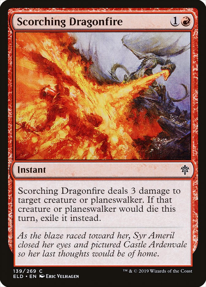 Scorching Dragonfire [Throne of Eldraine] | Tabernacle Games