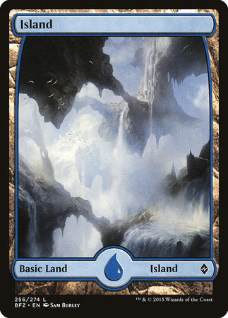 Island (256) - Full Art [Battle for Zendikar] | Tabernacle Games