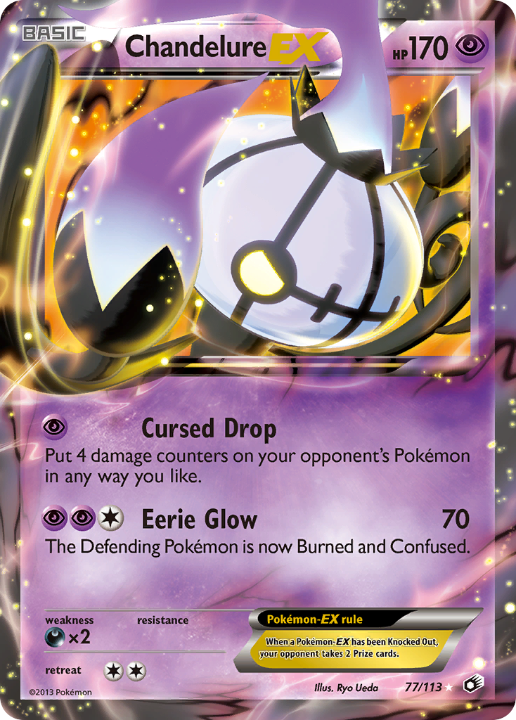 Chandelure EX (77/113) [Black & White: Legendary Treasures] | Tabernacle Games