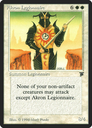 Akron Legionnaire [Legends] | Tabernacle Games