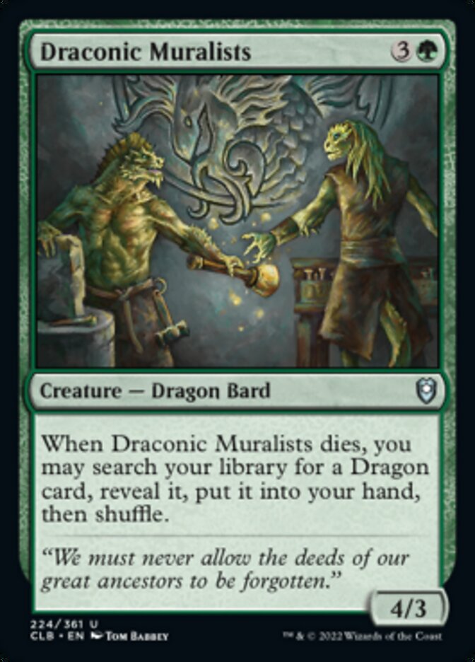 Draconic Muralists [Commander Legends: Battle for Baldur's Gate] | Tabernacle Games