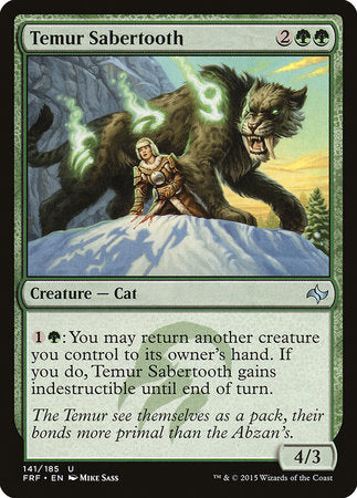 Temur Sabertooth [Fate Reforged] | Tabernacle Games