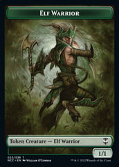 Elf Warrior // Wurm Double-sided Token [Streets of New Capenna Commander Tokens] | Tabernacle Games