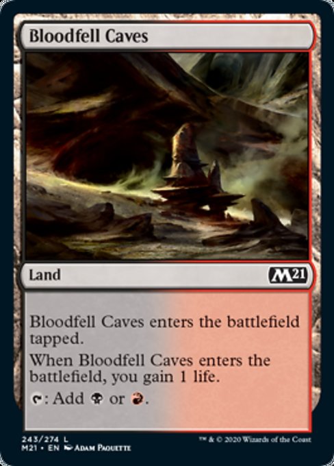 Bloodfell Caves [Core Set 2021] | Tabernacle Games