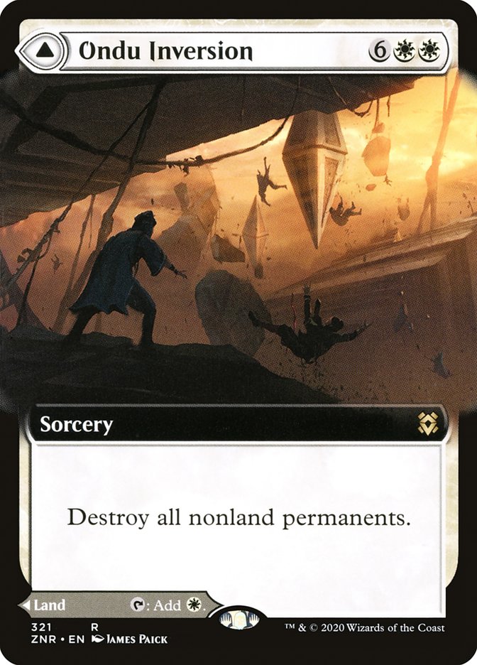 Ondu Inversion // Ondu Skyruins (Extended Art) [Zendikar Rising] | Tabernacle Games