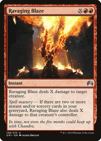 Ravaging Blaze [Magic Origins] | Tabernacle Games
