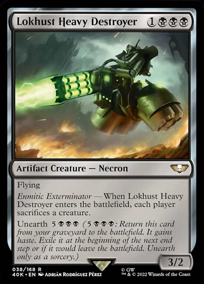 Lokhust Heavy Destroyer (Surge Foil) [Universes Beyond: Warhammer 40,000] | Tabernacle Games