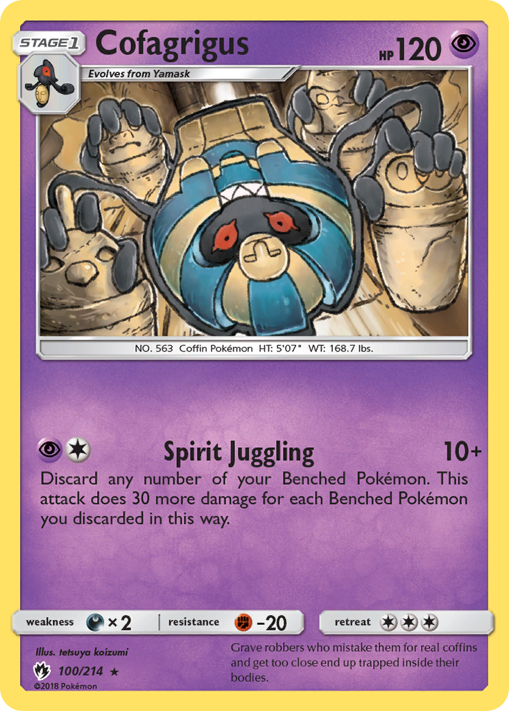 Cofagrigus (100/214) [Sun & Moon: Lost Thunder] | Tabernacle Games