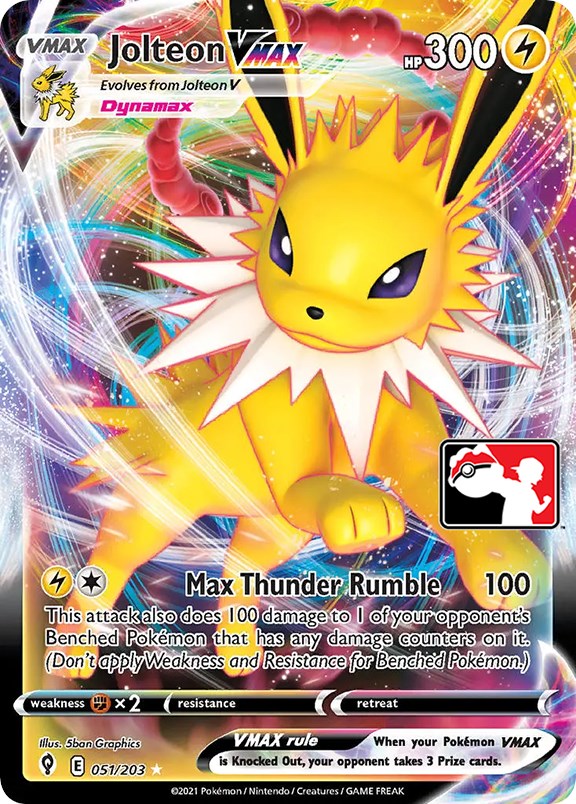 Jolteon VMAX (051/203) [Prize Pack Series One] | Tabernacle Games