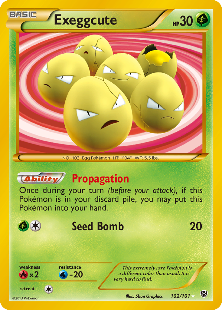 Exeggcute (102/101) [Black & White: Plasma Blast] | Tabernacle Games