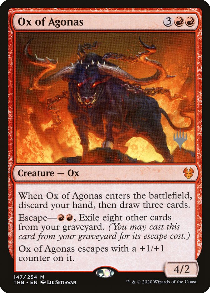 Ox of Agonas (Promo Pack) [Theros Beyond Death Promos] | Tabernacle Games