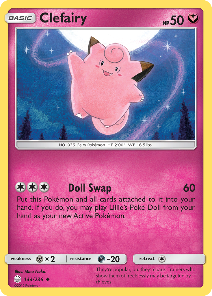 Clefairy (144/236) [Sun & Moon: Cosmic Eclipse] | Tabernacle Games