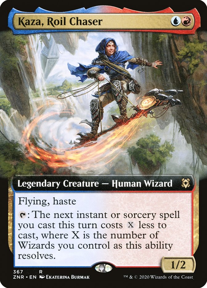 Kaza, Roil Chaser (Extended Art) [Zendikar Rising] | Tabernacle Games