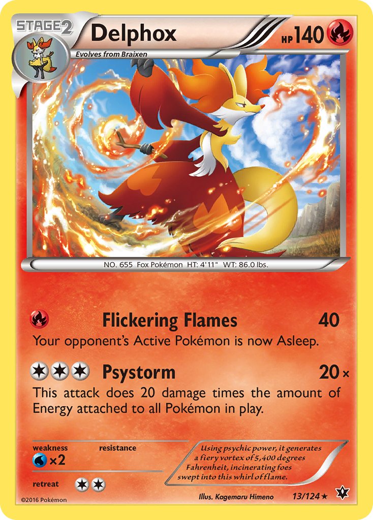 Delphox (13/124) (Theme Deck Exclusive) [XY: Fates Collide] | Tabernacle Games