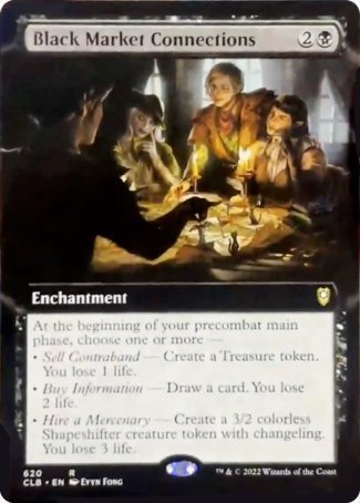Black Market Connections (Extended Art) [Commander Legends: Battle for Baldur's Gate] | Tabernacle Games