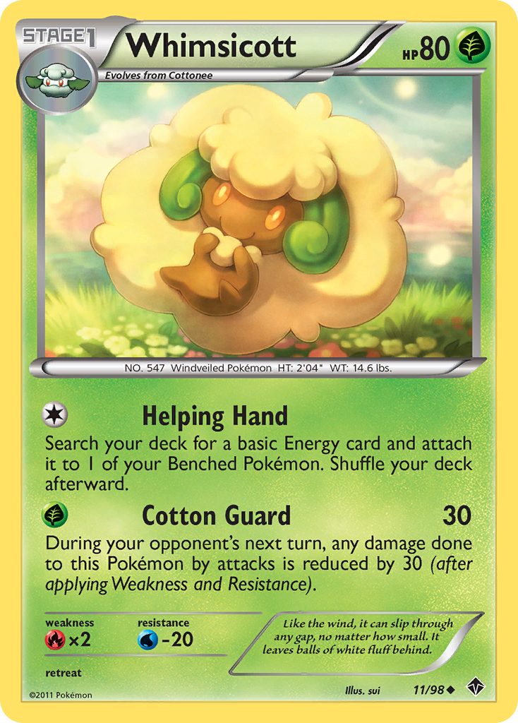 Whimsicott (11/98) [Black & White: Emerging Powers] | Tabernacle Games