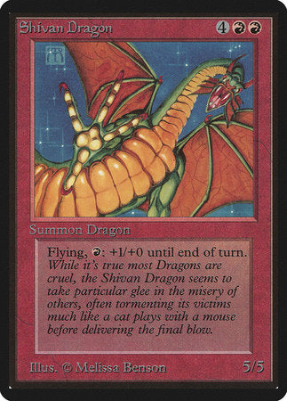 Shivan Dragon [Limited Edition Beta] | Tabernacle Games