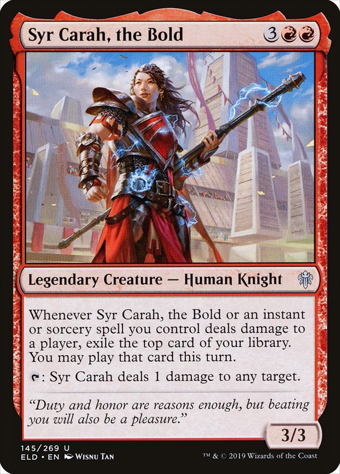 Syr Carah, the Bold [Throne of Eldraine] | Tabernacle Games