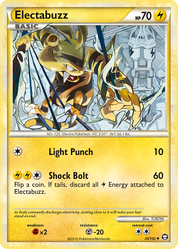 Electabuzz (33/102) [HeartGold & SoulSilver: Triumphant] | Tabernacle Games