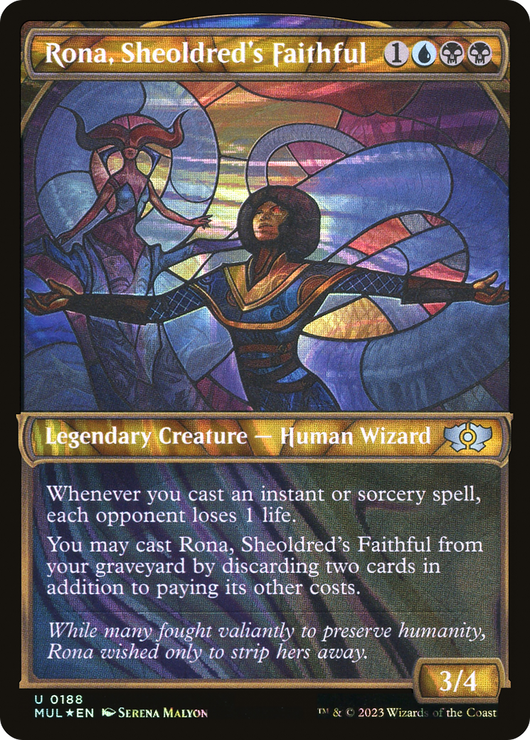 Rona, Sheoldred's Faithful (Halo Foil) [Multiverse Legends] | Tabernacle Games