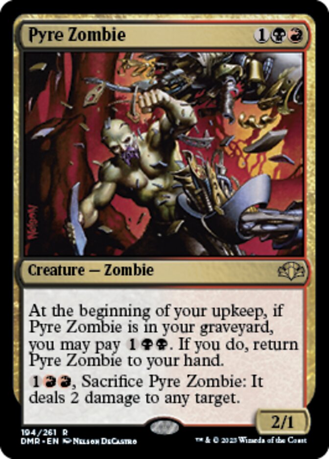 Pyre Zombie [Dominaria Remastered] | Tabernacle Games