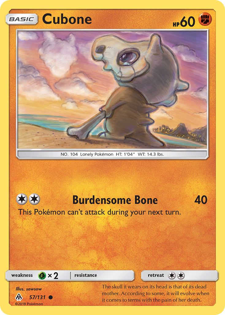 Cubone (57/131) [Sun & Moon: Forbidden Light] | Tabernacle Games