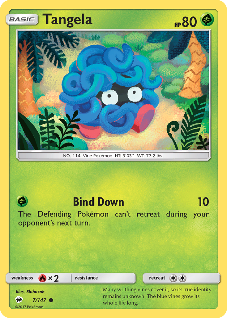 Tangela (7/147) [Sun & Moon: Burning Shadows] | Tabernacle Games