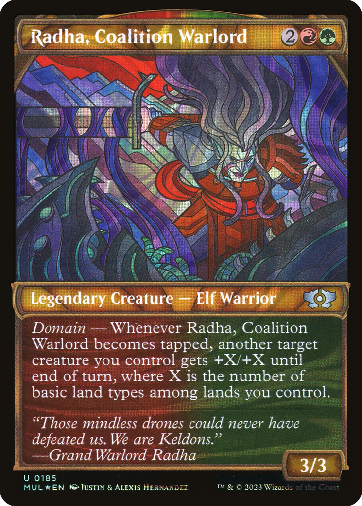 Radha, Coalition Warlord (Halo Foil) [Multiverse Legends] | Tabernacle Games