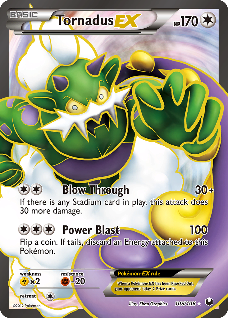 Tornadus EX (108/108) [Black & White: Dark Explorers] | Tabernacle Games