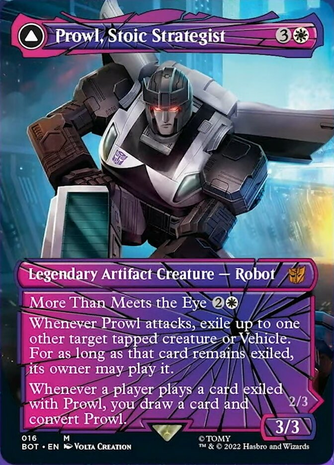 Prowl, Stoic Strategist // Prowl, Pursuit Vehicle (Shattered Glass) [Universes Beyond: Transformers] | Tabernacle Games