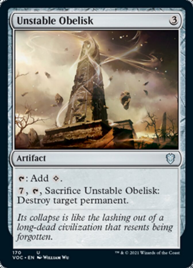 Unstable Obelisk [Innistrad: Crimson Vow Commander] | Tabernacle Games