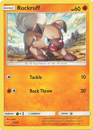 Rockruff (29/30) [Sun & Moon: Trainer Kit - Lycanroc] | Tabernacle Games