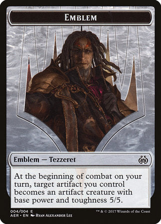 Emblem - Tezzeret the Schemer [Aether Revolt Tokens] | Tabernacle Games