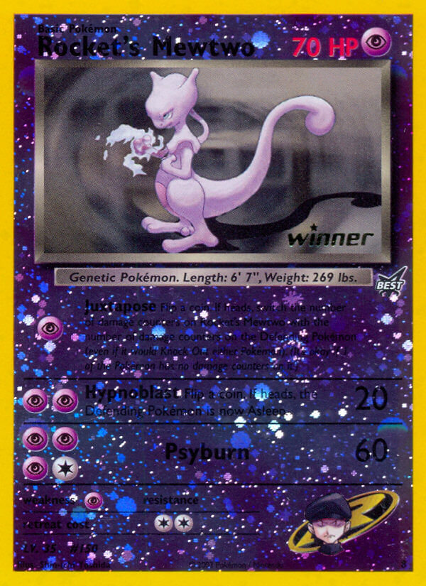 Rocket's Mewtwo (8) (Winner) [Best of Promos] | Tabernacle Games