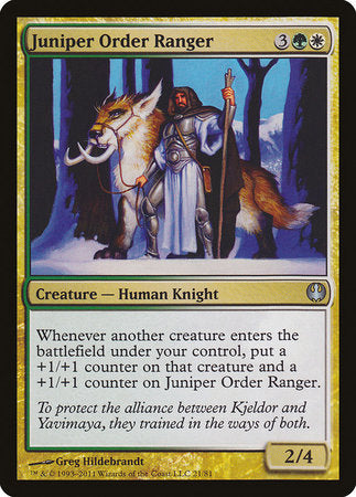 Juniper Order Ranger [Duel Decks: Knights vs. Dragons] | Tabernacle Games