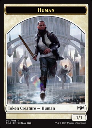 Human Token [Ravnica Allegiance Tokens] | Tabernacle Games