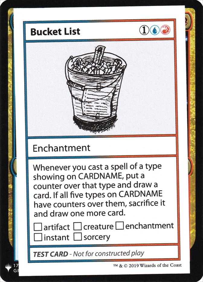 Bucket List [Mystery Booster Playtest Cards] | Tabernacle Games