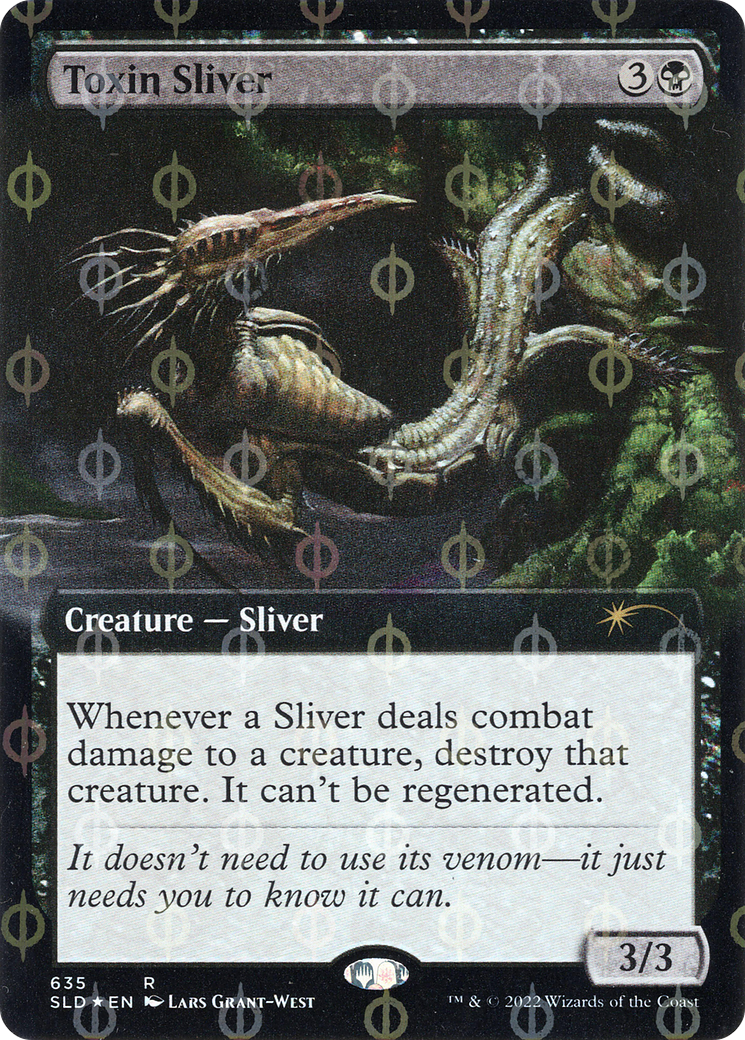 Toxin Sliver (Extended Art) (Step-and-Compleat Foil) [Secret Lair Drop Promos] | Tabernacle Games