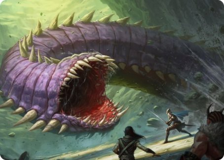 Purple Worm Art Card [Dungeons & Dragons: Adventures in the Forgotten Realms Art Series] | Tabernacle Games